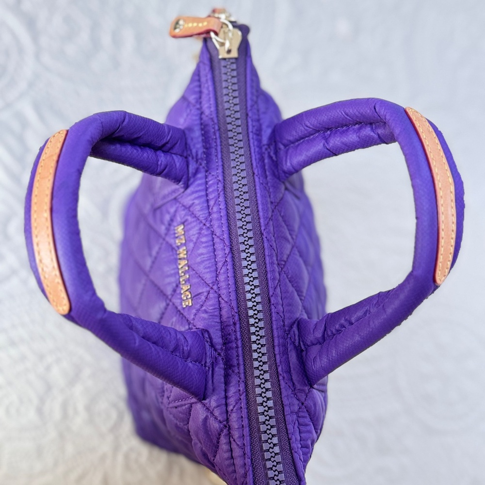 MZ Wallace Micro Sutton Purple Violet Bag Purse Small Petite w/Tag PRISTINE VHTF - Picture 8 of 12